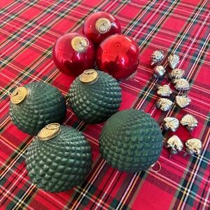 Vintage Style Mercury Glass Ornaments with Ralph Lauren Vibes